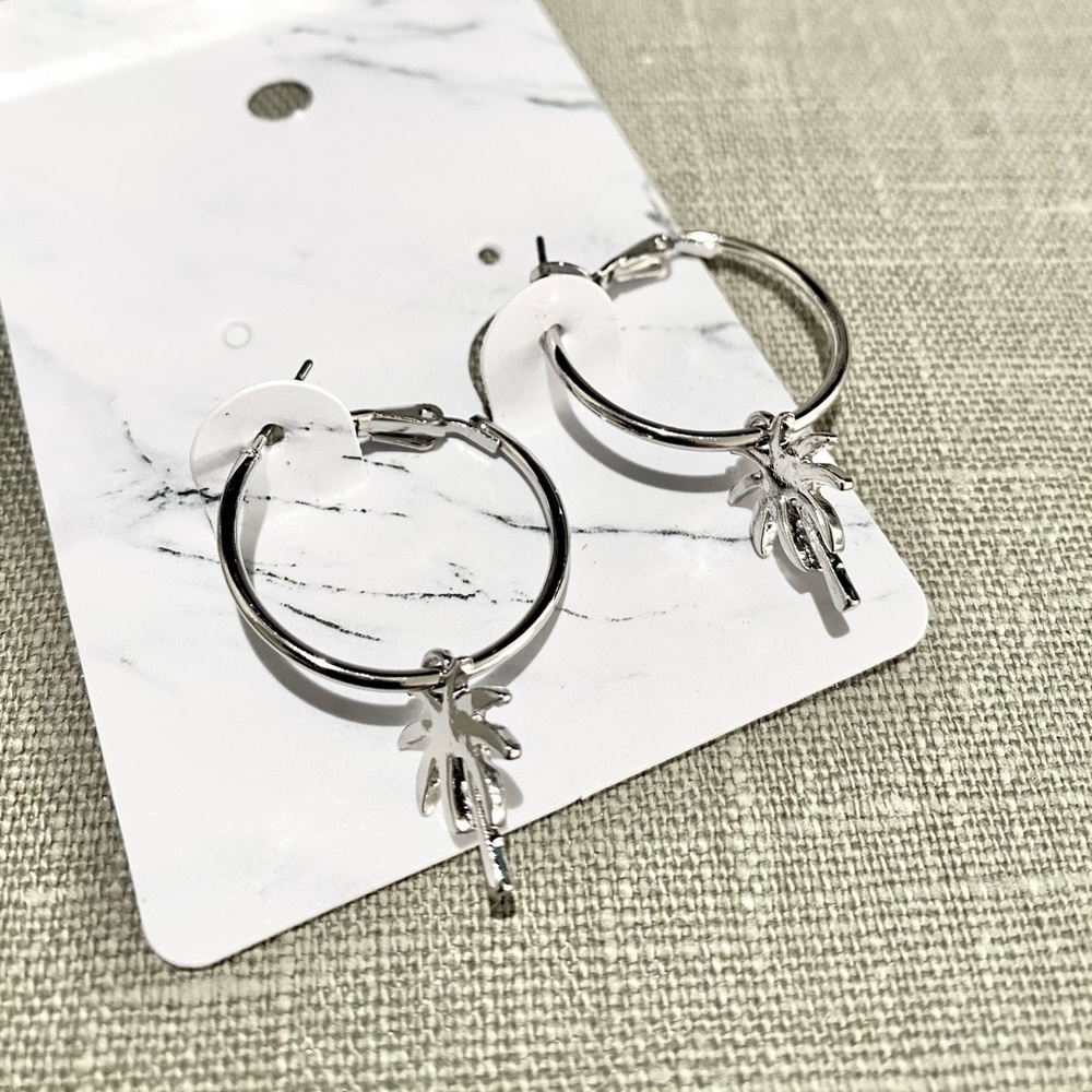 Palm tree earrings